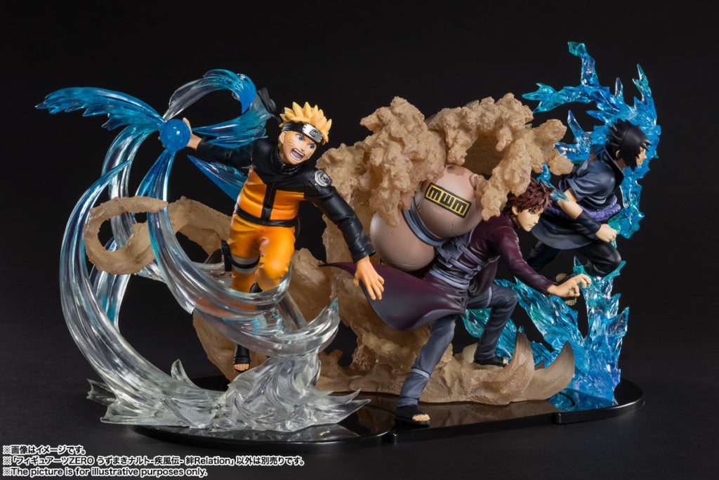 Naruto, Gaara e Sasuke