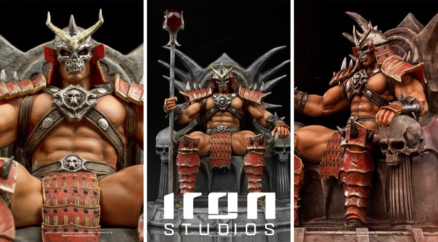 Estátua Shao Kahn Deluxe Scale 1:10 Mortal Kombat Iron Studios Figure -  Laventy