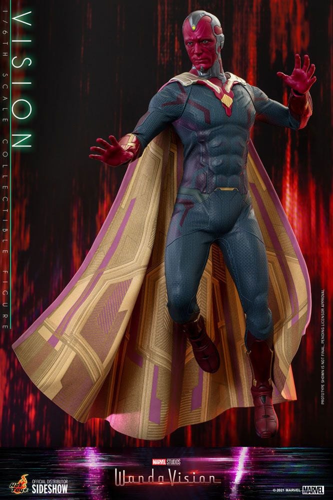 Hot Toys 1:6 La Visione - WandaVision, Action Figure Da Collezione Con LED, Per Adulti