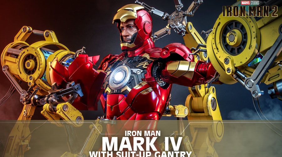 Hot Toys annuncia Iron Man Mark IV con Suit-Up Gantry in scala 1/4